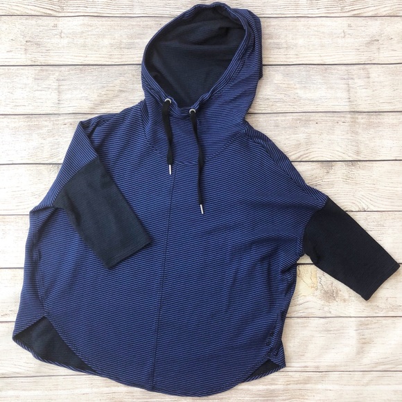 Calvin Klein | Striped Performance Drawstring Hood - Picture 1 of 6